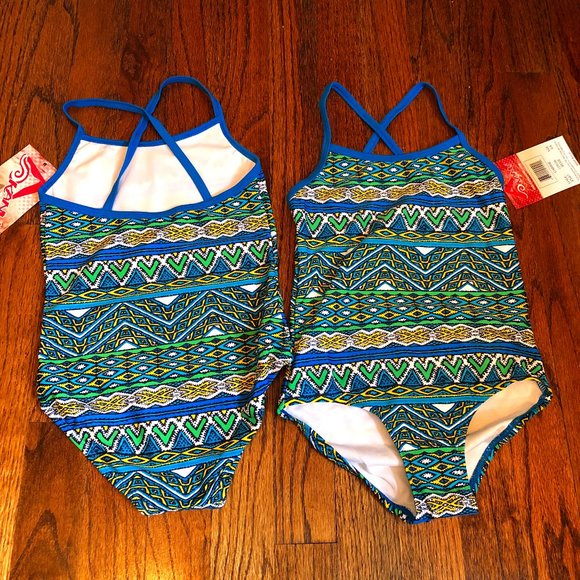 Kanu Surf Girls One Piece Swimsuit In Blue - Picture 1 of 4